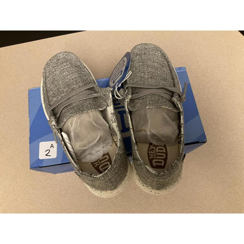 New! Kids Girls Hey Dude Wendy Blend Linen Iron Slip On Shoes. Size 13K. Nice! - Picture 8 of 9
